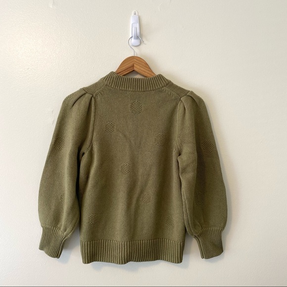 Madewell Eaton Dotted puffSleeve Pullover Sweater - Picture 11 of 13